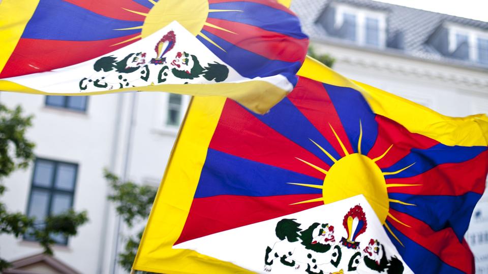 Politiet har i flere tilfælde søgt at hindre, at kinesiske gæster så for eksempel tibetanske flag eller hørte kritik af regimet. Udenrigsministeriet lagde pres på politiet, fastslog Tibetkommissionen mandag. (Arkivfoto). <i>Dennis Lehmann/Ritzau Scanpix</i>