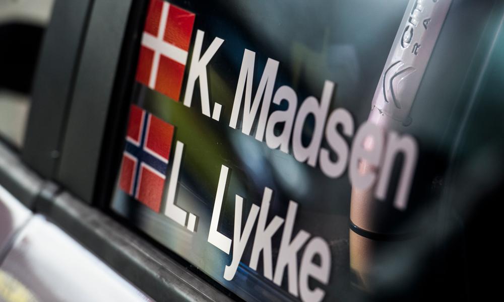De to navne er tilbage i en rallybil - kører DM-1 den 9. april 2022. Foto: Jokum Tord Larsen.