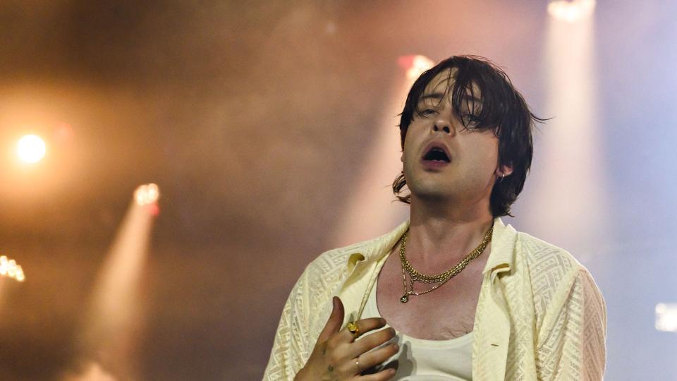 Det danske band Iceage med Elias Bender Rønnefelt i front kan glæde sig over en Steppeulv-pris for Årets komponist. (Arkivfoto) <i>Torben Christensen/Ritzau Scanpix</i>