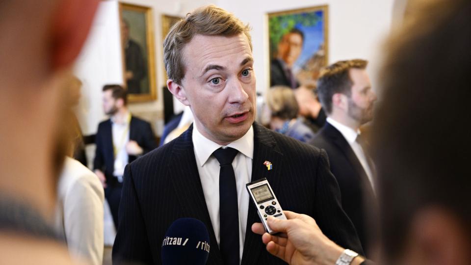 DF-formand Morten Messerschmidt mener ikke, at det danske EU-forsvarsforbehold skal afskaffes. (Arkiv). <i>Philip Davali/Ritzau Scanpix</i>