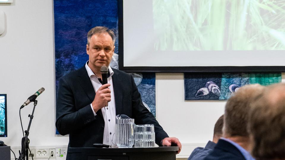 Leif Gravesen blev uden modkandidater genvalgt som formand for LandboThy.Foto: Diana Holm