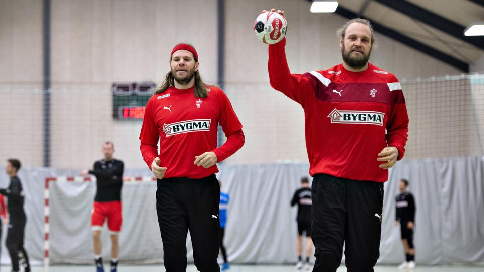 Henrik Møllgaard sammen med Mikkel Hansen under forberedelserne til VM. Foto: Henning Bagger/Ritzau Scanpix <i>Ritzau Scanpix</i>