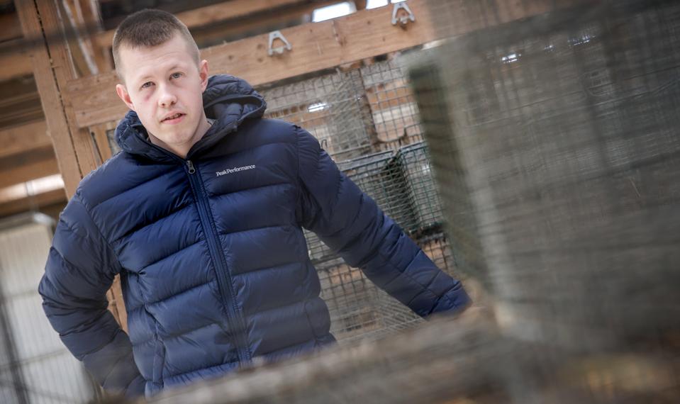 Martin Korsbæk er tidligere minkavler. Han havde 1100 dyr, inden alle mink blev aflivet som følge af covid-19. Han vil starte op med minkavl igen. Det er der kun, måske en håndfuld, af de tidligere 1200 minkavlere i Danmark, der vil. <i>Foto: Martin Damgård</i>