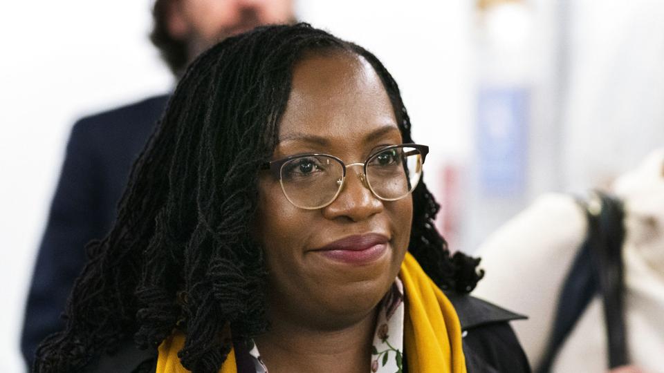 Ketanji Brown Jackson er nomineret til at blive ny højesteretsdommer i USA. Den amerikanske højesteret består af ni dommere. <i>Manuel Balce Ceneta/AP/Ritzau Scanpix/Ritzau Scanpix</i>