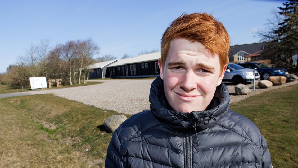 15-årige Magnus måtte stoppe på Farsø Efterskole, før han ventede det. Skolen og Magnus' familie er ikke enige om årsagen. <i>Foto: Bo Lehm</i>
