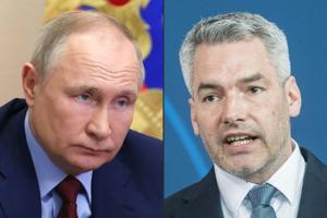 Østrigs leder beder Putin stoppe krigen under møde i Moskva