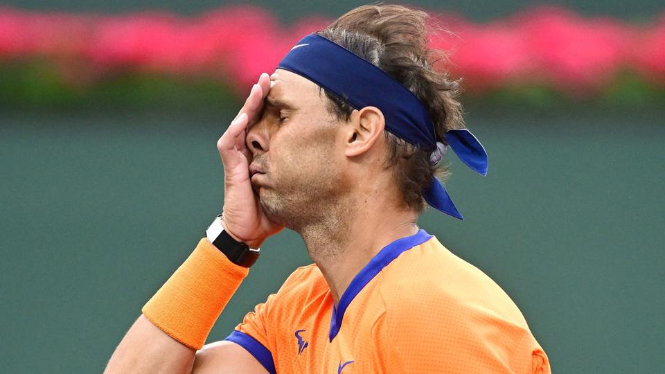 Rafael Nadal er stadig plaget af et træthedsbrud på et ribben. Han ved endnu ikke, hvornår han er klar til at spille igen. (Arkivfoto) <i>Jayne Kamin-Oncea/Ritzau Scanpix</i>