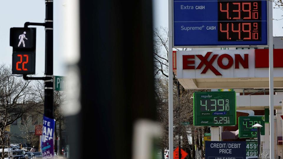 Højere energipriser er med til at få den amerikanske inflation til at brage op. (Arkivfoto). <i>Chip Somodevilla/Ritzau Scanpix</i>