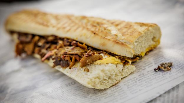 Grillede sandwich, panini, er nye på menuen. <i>Foto: Martin Damgård</i>