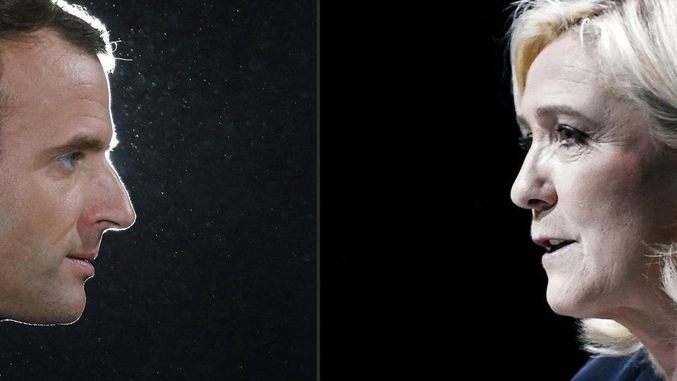 Det er chokerende, at den administrerende direktør i bilkoncernen Stallantis får 144 millioner kroner i løn om året plus aktieoptioner og andre tillæg. Det siger både præsident, Emmanuel Macron, og hans udfordrer på højrefløjen, Marine Le Pen. <i>Ludovic Marin, Stephane De Sakut/Ritzau Scanpix</i>