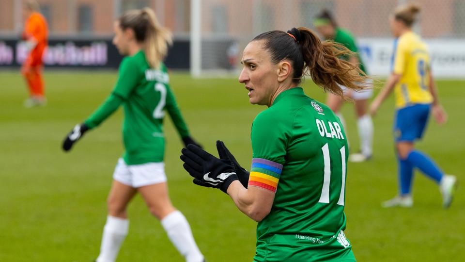 Rutinerede Florentina Olar lavede et fremragende gennembud og oplæg til scoring, men det rakte ikke til sejren for Fortuna. <i>Arkivfoto: Kim Dahl Hansen</i>