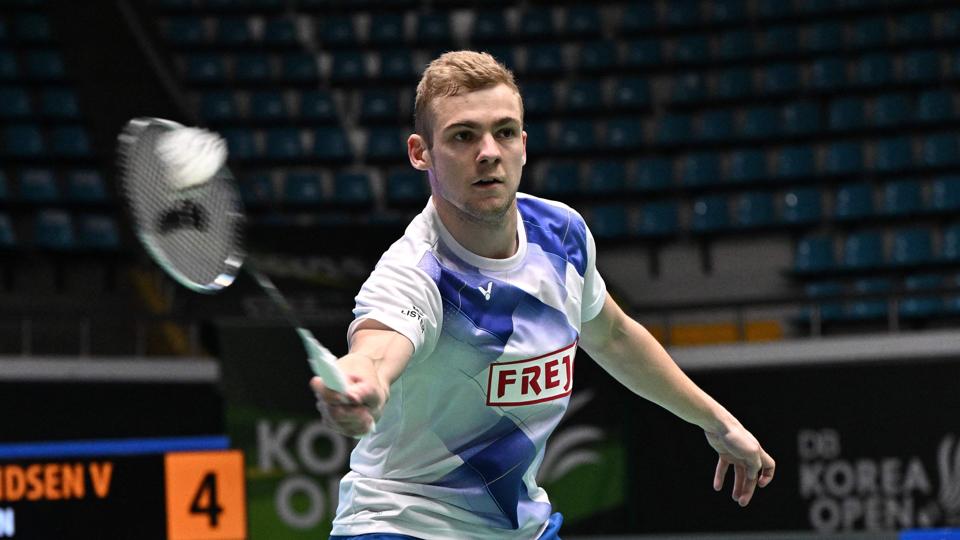 Victor Svendsen vandt sikkert 1. herresingle for Vendsyssel med en sejr i to sæt over Rasmus Messetschmidt. <i>Arkivfoto: Jung Yeon-je /AFP/Ritzau Scanpix</i>