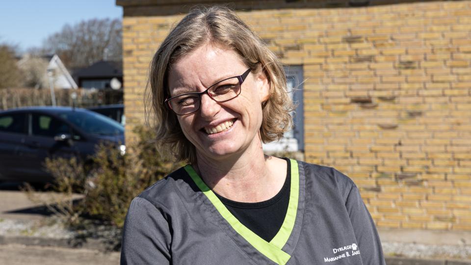 Dyrlæge Marianne Birch Jakobsen glæder sig til at åbne en ny dyreklinik i Brønderslev.  <i>Foto: Kim Dahl Hansen</i>