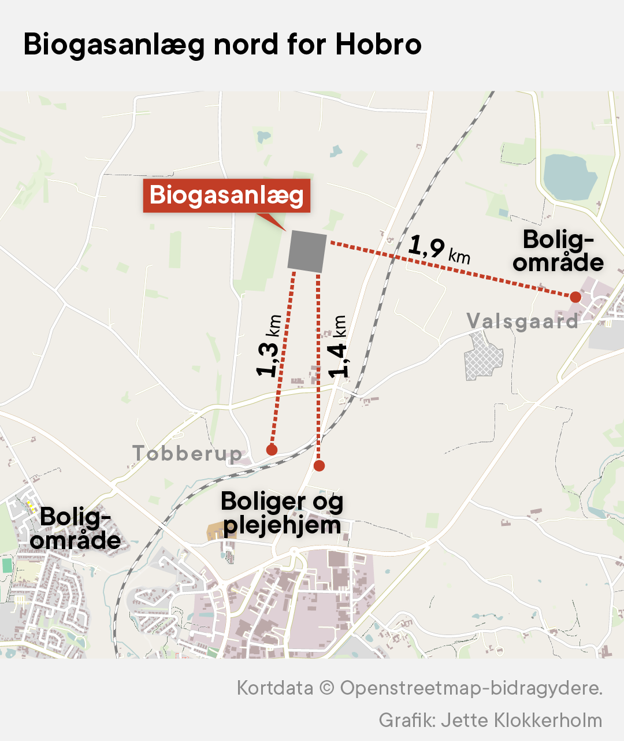 Her kan et nyt stort biogasanlæg bygges.  <i>Grafik: Jette Klokkerholm</i>
