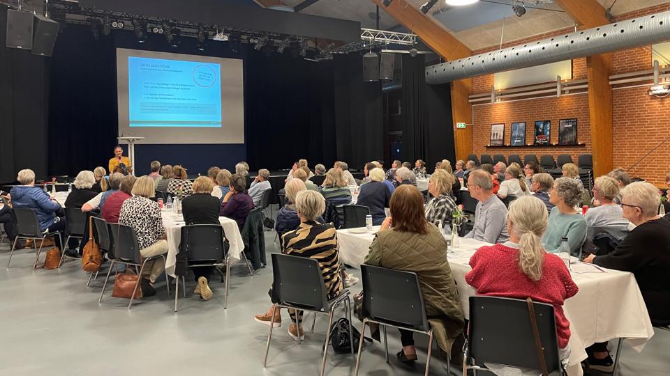 Rebild Kommune holdt møde for ældre medarbejdere om, hvad der skal til for at få dem til at udskyde pensioneringen. <i>Privatfoto</i>