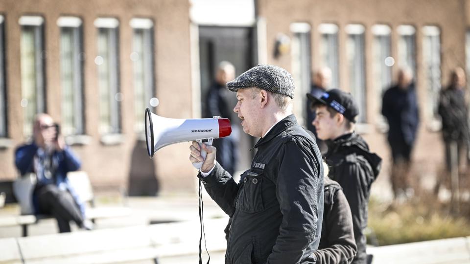 Rasmus Paludan, der leder partiet Stram Kurs, vil stille op til det svenske valg til Riksdagen og varsler nu en ny demonstration i Sverige. (Arkivfoto). <i>10060 Henrik Montgomery/Tt/Ritzau Scanpix</i>