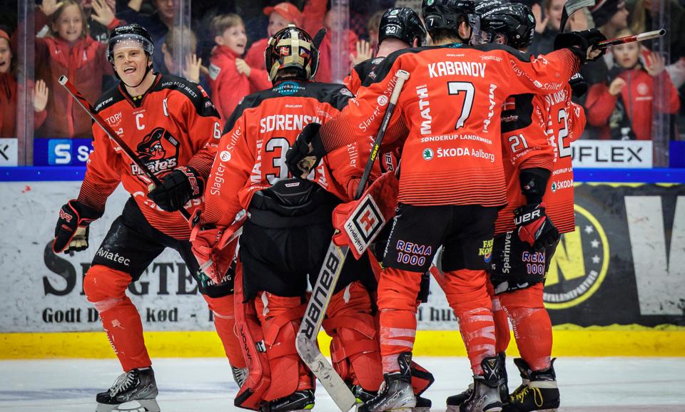 Aalborg Pirates slog Sparta Prag 3-2 i en flot europæisk sæsonpremiere. <i>Arkivfoto: Martin Damgård</i>