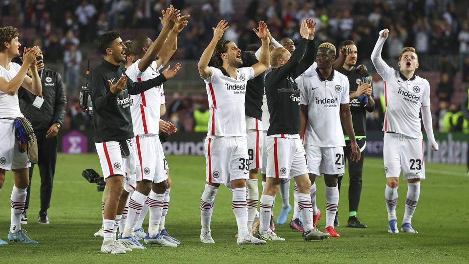 Eintracht Frankfurt har succes i Europa League, men er utilfreds med Uefas europæiske reformer. <i>Hmb Media/Claus/Ritzau Scanpix</i>
