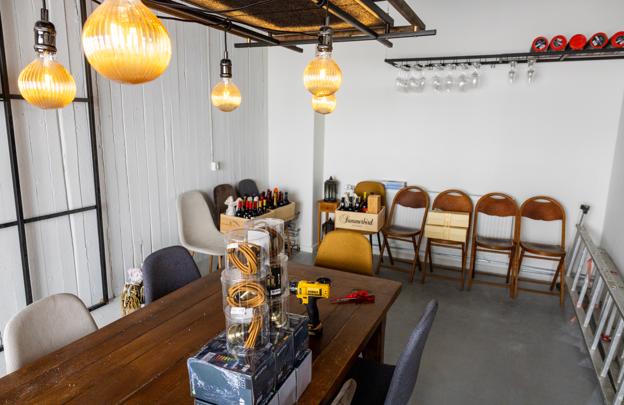 Her er der plads til vinsmagningsarrangementer. <i>Foto: Kim Dahl Hansen</i>