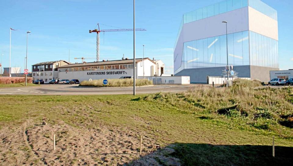  En 35 meter ny tørdok vil forandre miljøet på Skagen Havn og miljøet i den omkringliggende Vesterby. Fristen til at gøre indsigelse var først 1. august, men efter kritik er den forlænget til 1.september, <i>Illustration: Frederikshavn Kommune</i>