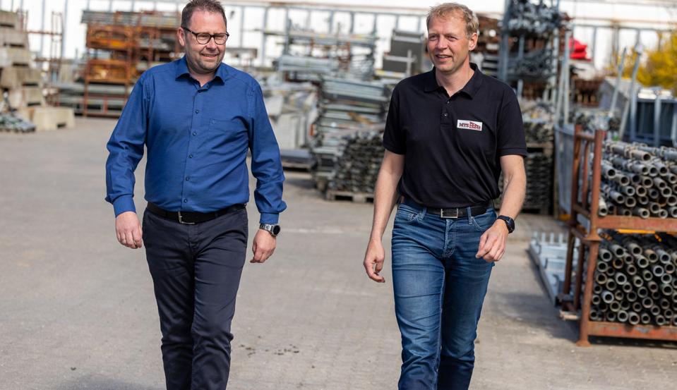 Administrerende direktører og medejere i M.Thomsen Støtt A/S, Kim Lykke Jensen og David K. Madsen. <i>Foto: Kim Dahl Hansen</i>