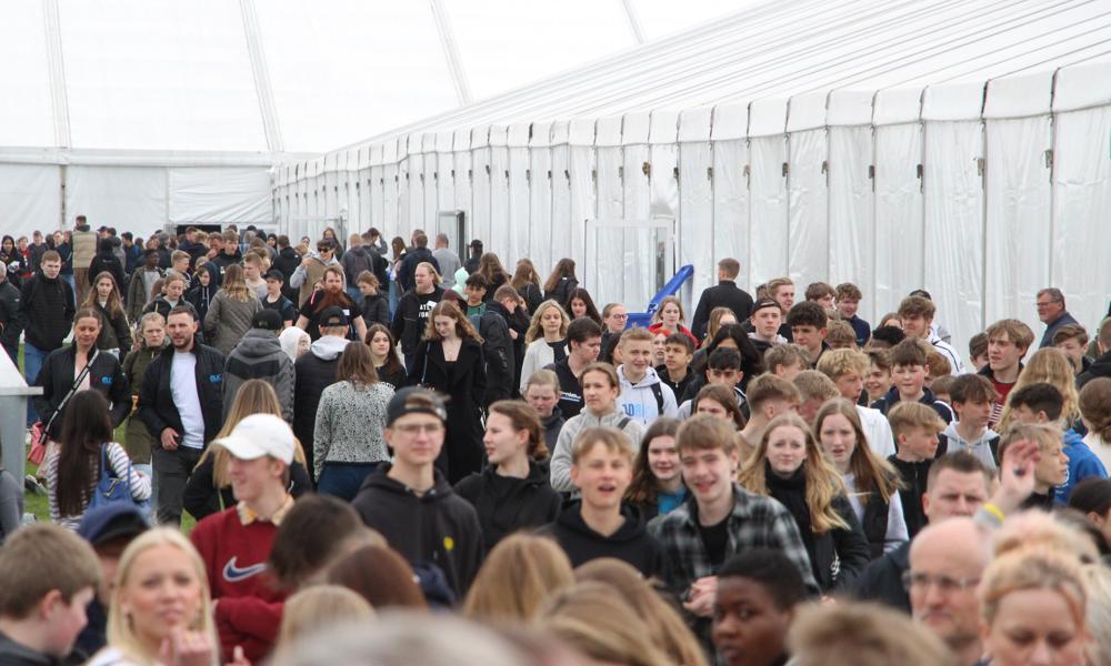 DM i Skills i Høng blev afholdt i en kæmpe teltby. 67.000 unge uddannelsessøgende strømmede til den faglige fest.