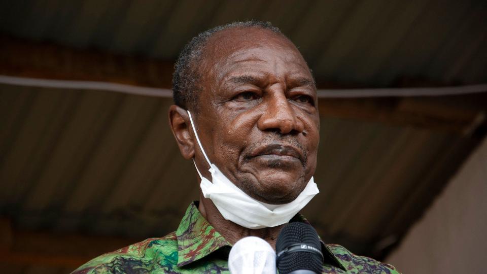 Guineas militær væltede Alpha Condé i september 2021. Det skete, efter at præsidenten var blevet beskyldt for både korruption og menneskerettighedskrænkelser. (Arkivfoto.) <i>Carol Valade/Ritzau Scanpix</i>