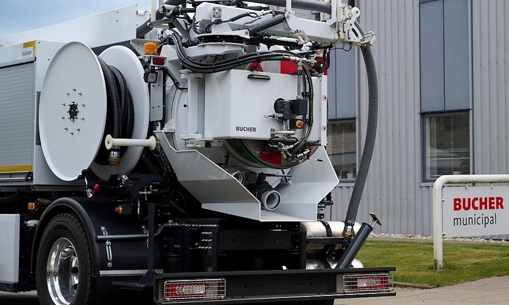 Bucher - CityFlex C40e bagende. Bucher - CityFlex C40e bagende.