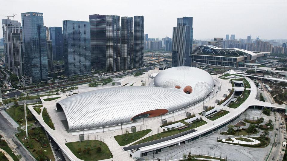 Hangzhou er vært for Asian Games, og der er bygget 56 arenaer til det store sportsarrangement, der regnes for verdens næststørste efter OL. (Arkivfoto). <i>Str/Ritzau Scanpix</i>