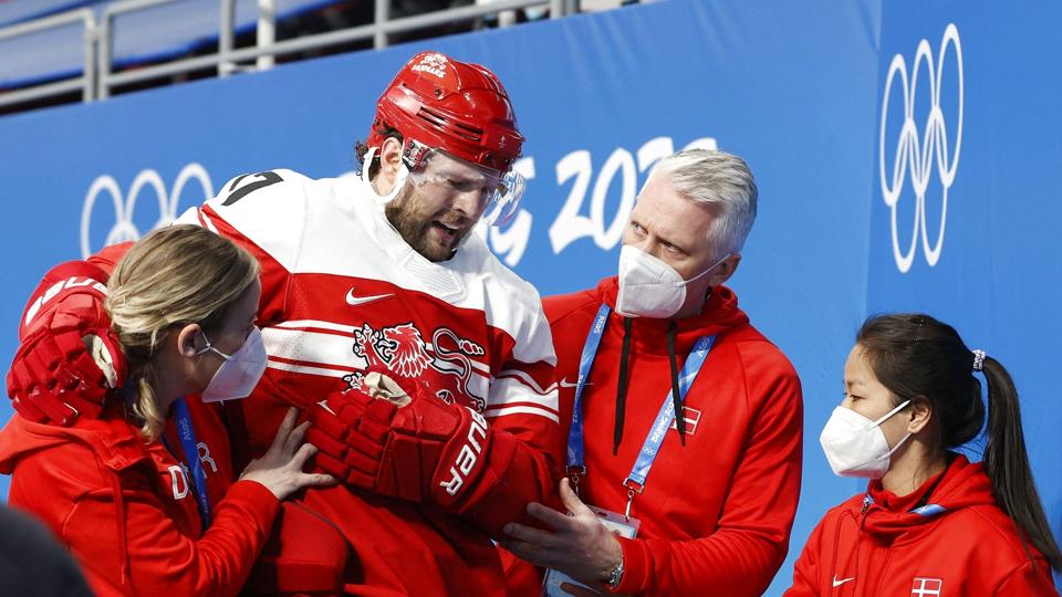 Nicklas Jensen har været skadet siden OL-kampen mod Letland tilbage i februar. I den kommende sæson tørner han ud for schweiziske Rapperswil. <i>David W Cerny/Reuters</i>