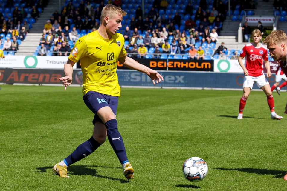 Oliver Klitten blev lejet til Hobro for at få mere erfaring og flere kampe under bæltet. <i>Foto: Bo Lehm</i>
