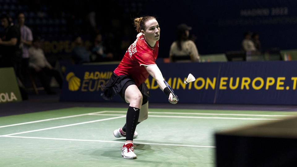 Line Kjærsfeldt stod med afgørelsen i ketsjeren i Uber Cup-åbningen mod Malaysia, og hun sikrede den vigtige danske sejr på 3-2. (Arkivfoto) <i>Rodrigo Jimenez/Ritzau Scanpix</i>