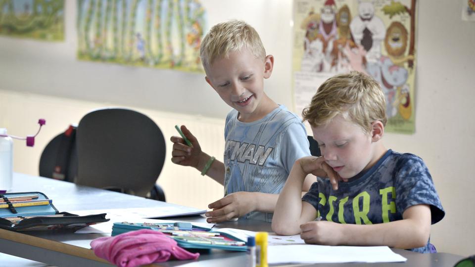 Eleverne her kommer formentligt fortsat til at gå på Tårs Skole med eget distrikt. ?Arkivfoto: Bente Poder <i>Bente Poder</i>
