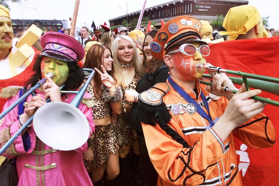 Karneval i Aalborg i 2001. <i>Foto: Lars Pauli</i>