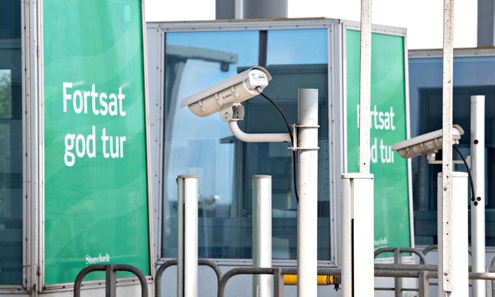 Kameraer ved betalingsanlægget ved Storebælt. Kameraer ved betalingsanlægget ved Storebælt.