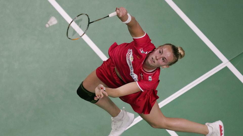 Mia Blichfeldt spillede generelt en flot kamp, men hun tabte til en sydkoreaner i tre sæt ved Uber Cup. <i>Sakchai Lalit/Ritzau Scanpix</i>