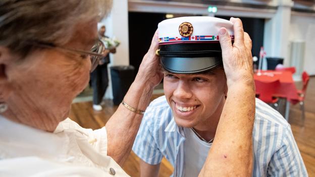 Nicolai Nielsen er som noget helt specielt blevet valgt af sine medstuderende til at holde studentertalen til dimissionen i næste uge. <i>Foto: Henrik Louis</i>