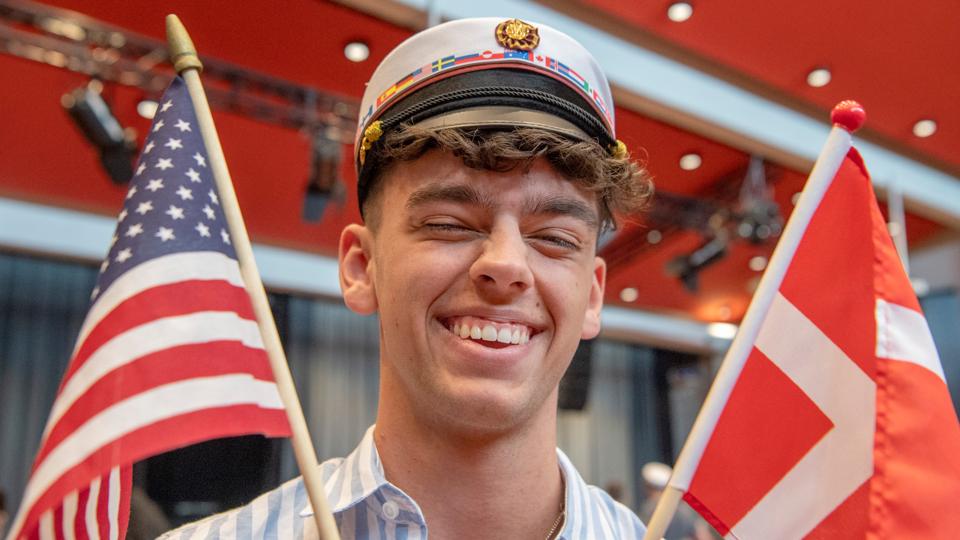 Dansk-amerikanske Nicolai Nielsen er blandt de første 21 studenter i 2022. <i>Foto: Henrik Louis</i>