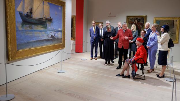 Dronning Margrethe besøgte senest museet i Skagen i 2016. Dengang skete det i forbindelse med en udvidelse af museet. <i>Foto: Henrik Bo</i>