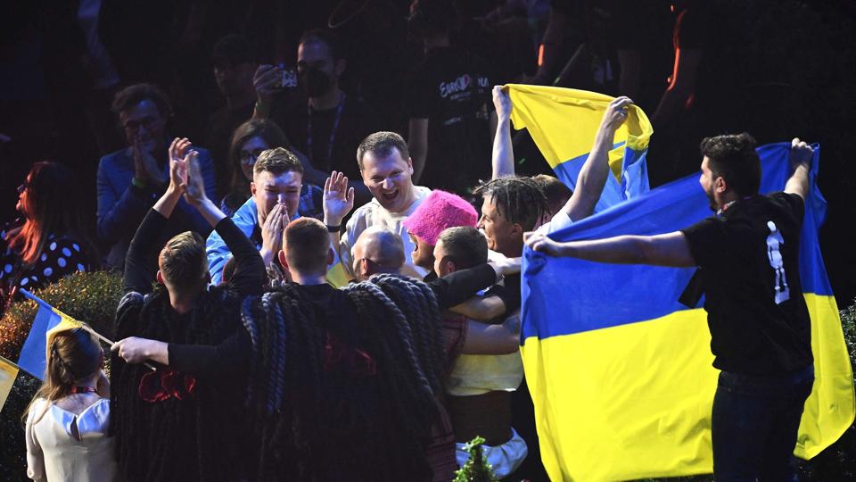 Kalush Orchestra kan kalde sig Eurovision-vindere. Med 631 point sprang de skalaen i årets show. <i>Marco Bertorello/Ritzau Scanpix</i>