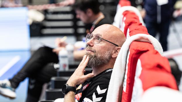 Cheftræner Stefan Madsen havde gerne set, at Mors-Thy ikke havde lavet 34 mål, men ellers udviklede slutspilskampen sig præcis, som han havde håbet på. <i>Foto: Kim Dahl Hansen</i>
