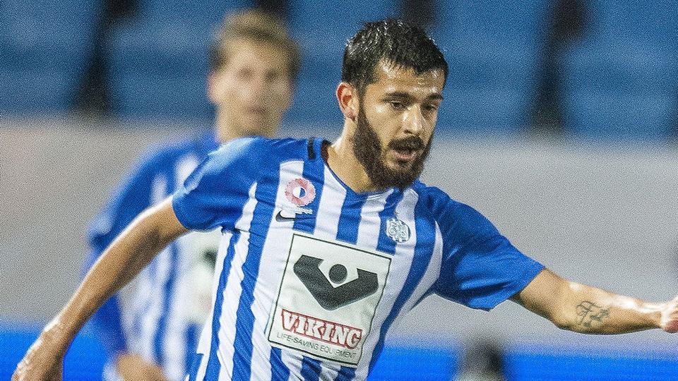 Lasha Parunashvili scorede for Esbjerg, men indsatsen rakte kun til et point. (Arkivfoto). <i>John Randeris/Ritzau Scanpix</i>