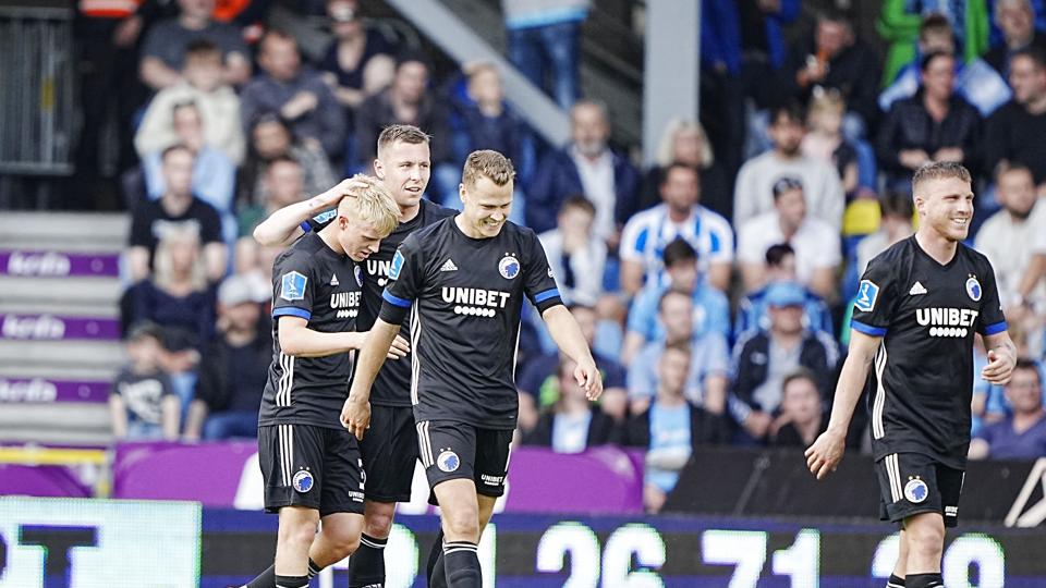 Meget skal gå galt for FCK, hvis holdet ikke skal vinde det danske mesterskab i den kommende uge. <i>Bo Amstrup/Ritzau Scanpix</i>