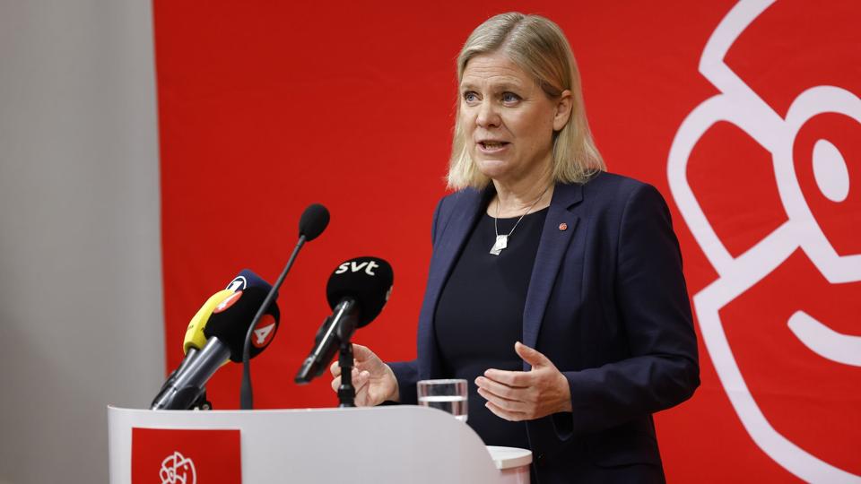 Det ser ud til, at  Magdalena Andersson bliver den statsminister, der fører Sverige ind i Nato. <i>1081 Fredrik Persson/Tt/Ritzau Scanpix</i>