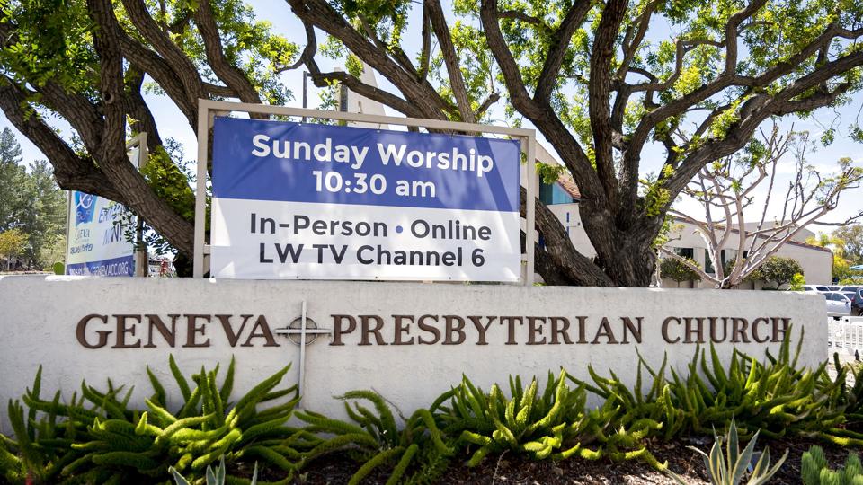 Én har mistet livet i et skyderi ved kirken Geneva Presbyterian Church i den sydlige del af Los Angeles. <i>Leonard Ortiz/Ritzau Scanpix</i>