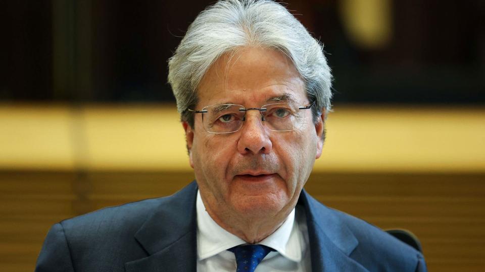 EU-Kommissær for økonomi Paolo Gentiloni forventer lavere vækst og højere inflation i lyset af krigen i Ukraine. (Arkivfoto). <i>Kenzo Tribouillard/Ritzau Scanpix</i>