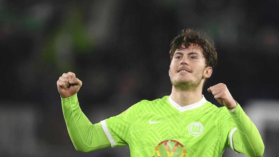 Salget af landsholdsangriberen Jonas Wind til Wolfsburg har hjulpet FC København til et bedre regnskab. <i>Swen Pfartner/Ritzau Scanpix</i>