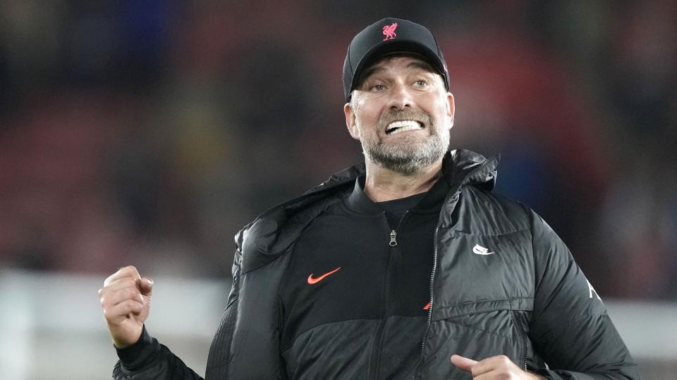 Liverpool tog en sejr mod Southampton tirsdag, og dermed lever håbet om det engelske mesterskab, siger klubbens tyske cheftræner, Jürgen Klopp. <i>Frank Augstein/Ritzau Scanpix</i>