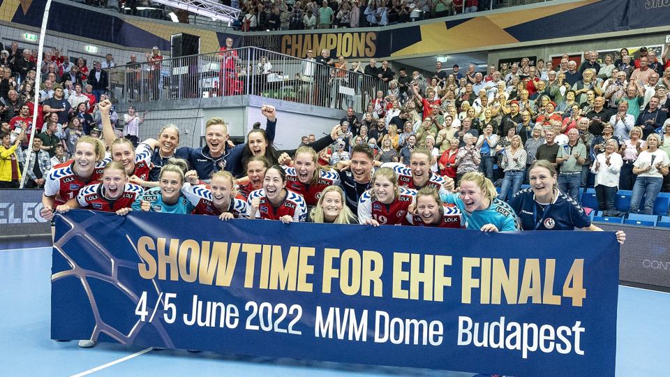 Team Esbjerg spillede sig blandt de sidste fire hold i denne sæsons Champions League efter samlet sejr over CSM Bucuresti for lidt over en uge siden. Onsdag skal de forsøge at holde liv i håbet om deltagelse i næste sæsons Champions League. <i>John Randeris/Ritzau Scanpix</i>
