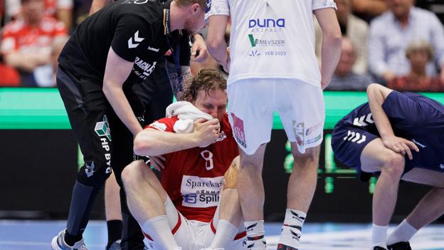  Jesper Nielsen udgik undervejs af kampen mod Veszprém. <i>Foto: Henrik Bo</i>